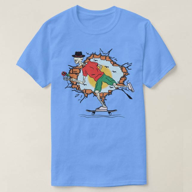 Camiseta Esqueleto de Skeleton (Frente do Design)