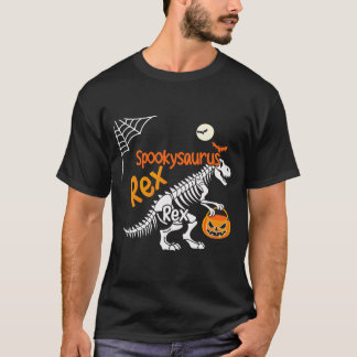 Camiseta Esqueleto de Spookysaurus Rex Halloween T-Rex