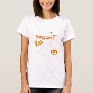 Camiseta Esqueleto de Spookysaurus Rex Halloween T-Rex Mu