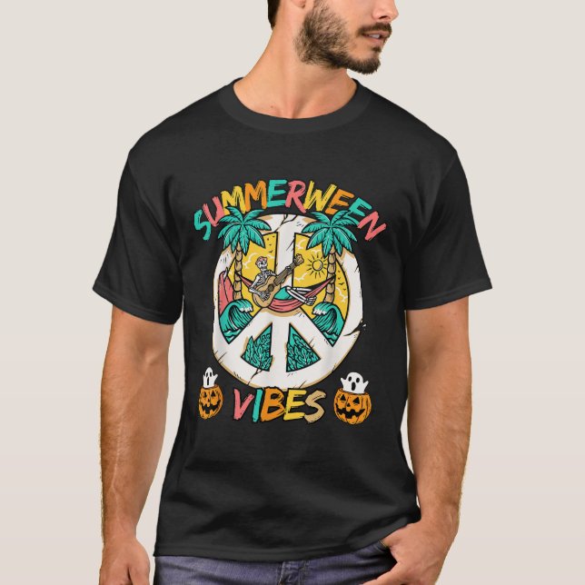 Camiseta Esqueleto De Summerwin Enche Na Praia Com Su (Frente)