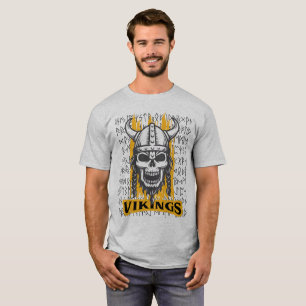 Camiseta Esqueleto de Vikings
