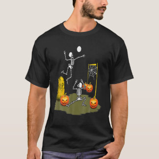 Camiseta Esqueleto de Voleibol Halloween