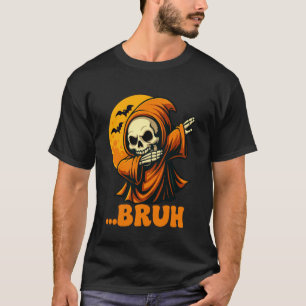 Camiseta Esqueleto Divertido de Dabbing no Halloween Projet
