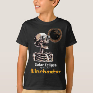 Camiseta Esqueleto Divertido Eclipse Solar Winchester India