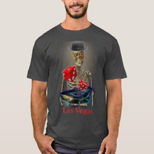 Camiseta Esqueleto Divertido Las Vegas