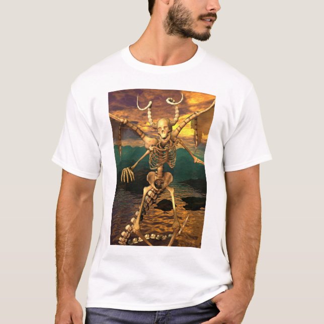 Camiseta Esqueleto do demónio (Frente)