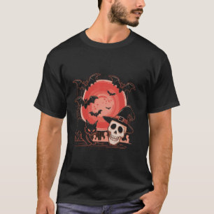 Camiseta Esqueleto do Gato Caveira Gatinho Fofo Goth Hallow