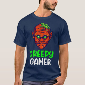 Camiseta Esqueleto do Jogo de Vídeo do Dia das Bruxas Zombi