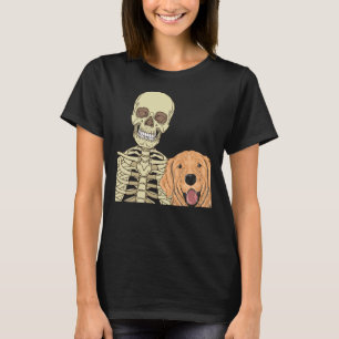 Camiseta Esqueleto do ouro Retriever Friend