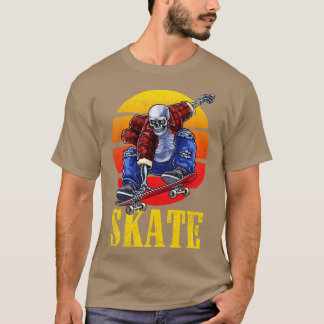 Camiseta Esqueleto do Skate de skate