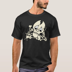 Camiseta Esqueleto dos ossos partidos de desenho