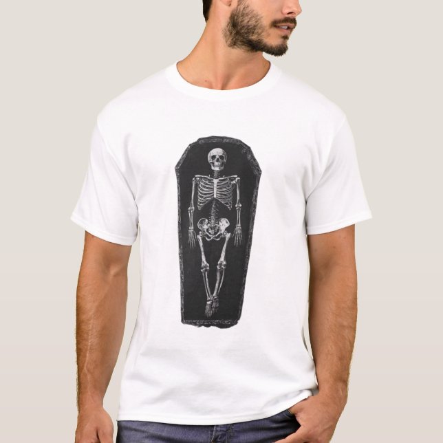 Camiseta Esqueleto em A Coffin (Frente)