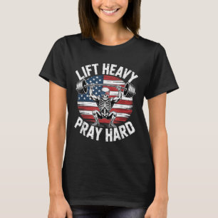 Camiseta Esqueleto Engraçado Bandeira Nos Levanta Duro De R