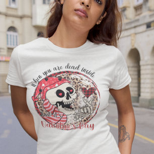 Camiseta Esqueleto engraçado morto por dentro Dia dos Namor