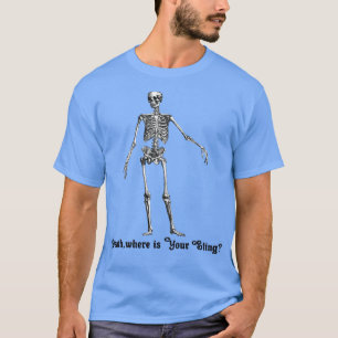 Camiseta Esqueleto Engraçado Oh Morte, Onde Está O Seu Jesu