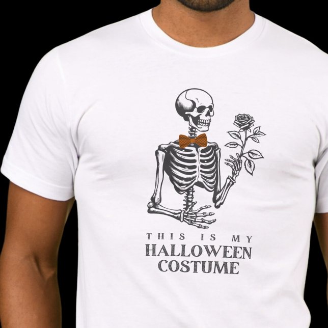 Camiseta Esqueleto Esta é a minha fantasia de Halloween (Criador carregado)