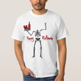 Camiseta Esqueleto Feliz Halloween Sem Cabeça
