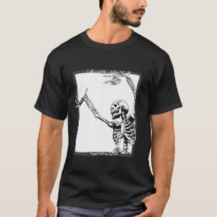 Camiseta esqueleto frontal dos fundos