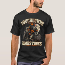 Esqueleto Futebol Halloween Vintage Desgastado