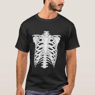 Camiseta Esqueleto Gráfico da Caixa Torácica gráfico para L