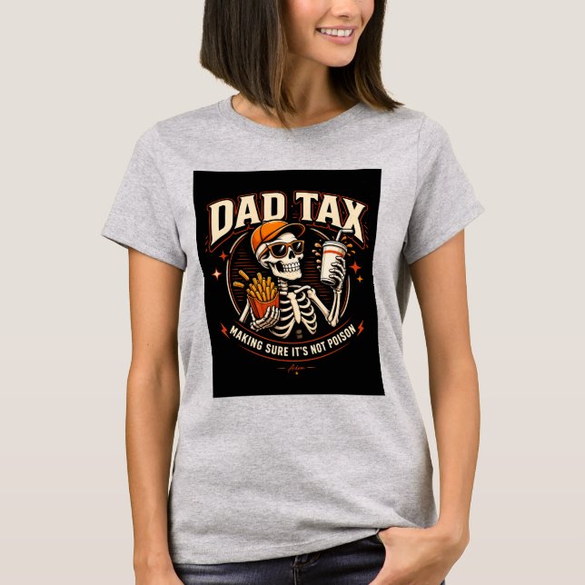 Camiseta Esqueleto Imposto do Pai (Frente)