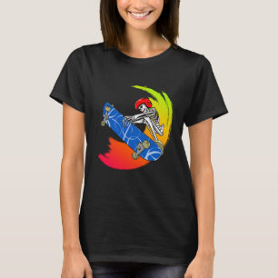 Camiseta Esqueleto legal sobre ideia de skate para skatista