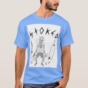 Camiseta Esqueleto na praia