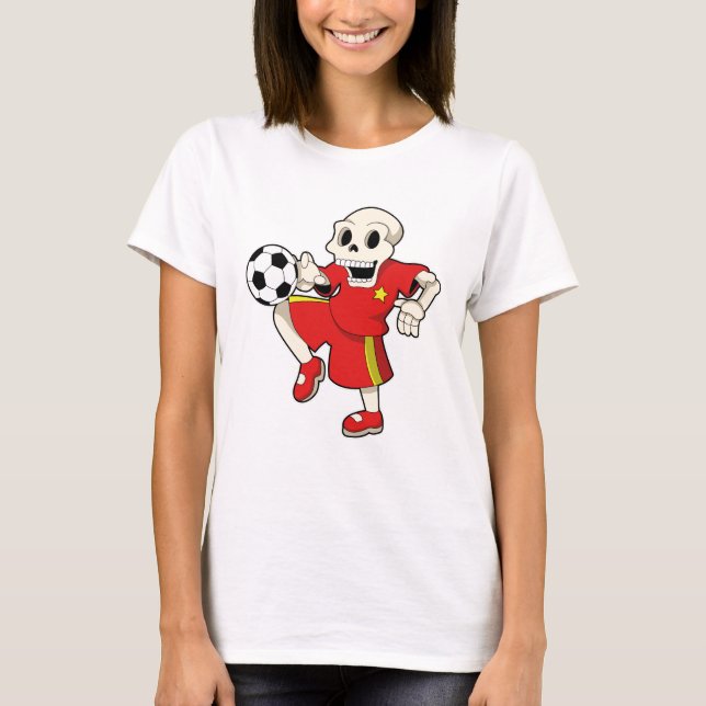 Camiseta Esqueleto no Esporte do Futebol (Frente)