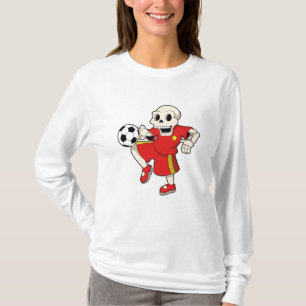 Camiseta Esqueleto no Esporte do Futebol