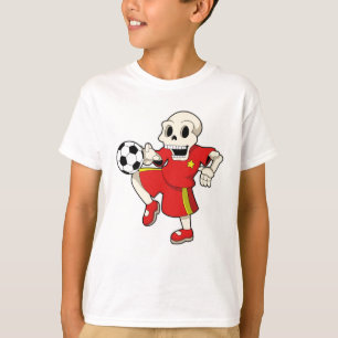 Camiseta Esqueleto no Esporte do Futebol