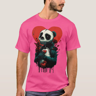 Camiseta Esqueleto Panda Amor