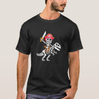 Esqueleto Pirata Montando Dinossauro T-Rex