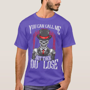 Camiseta Esqueleto Poker Bluffing Você Pode Me Chamar De At