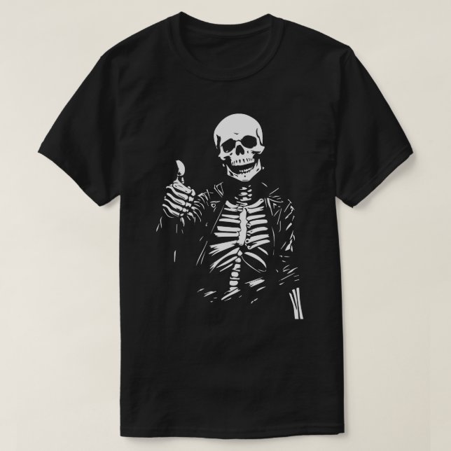 Camiseta esqueleto positivo (Frente do Design)