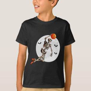 Camiseta Esqueleto Sketll Dunk Sketll Jogador Halloween Lua