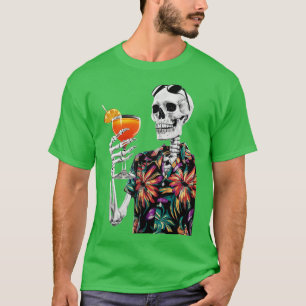 Camiseta Esqueleto Summer Aperol Spritz Vacante Presente
