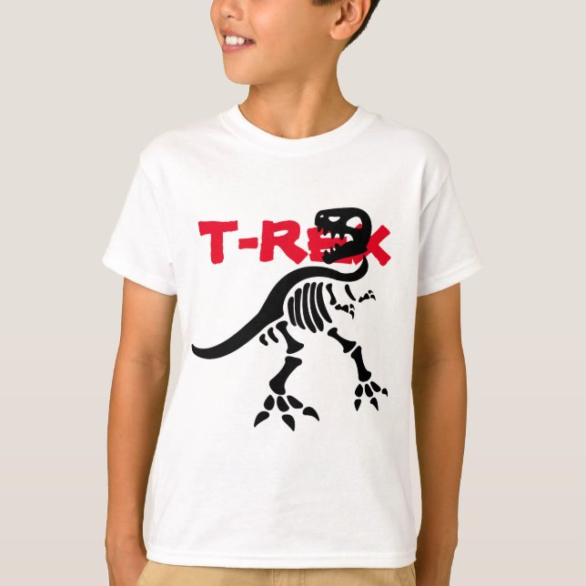 Camiseta Esqueleto T-rex (Frente)
