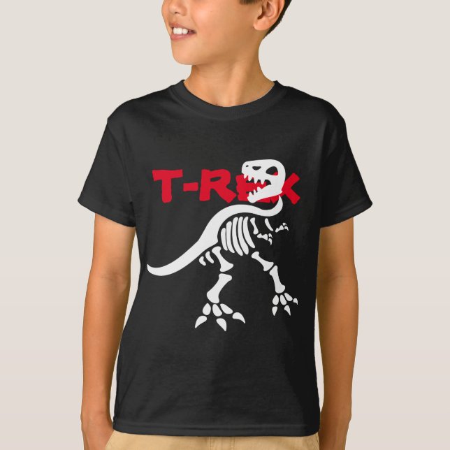Camiseta Esqueleto T-rex (Frente)