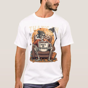 Camiseta Esqueleto técnico da Farmácia do Dia de as Bruxas