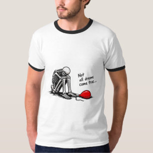 Camiseta Esqueleto Triste de Halloween