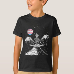 Camiseta Esqueleto Yoga Transgênero Lgbt-q Engraçado Esquel