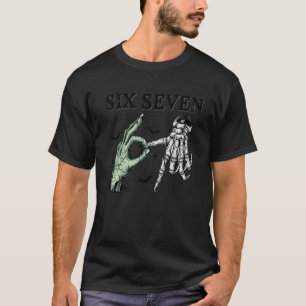 Camiseta Esqueleto Zumbi Seis Sete Funny Halloween