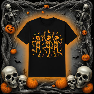 Camiseta Esqueletos dançantes   Hora da Festa Spooky