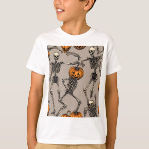 Camiseta Esqueletos de dança de Halloween