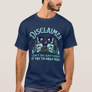 Camiseta Esqueletos de isenção de responsabilidade