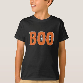 Camiseta Esqueletos engraçados espreitam BOO Halloween
