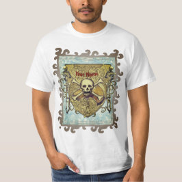 Camiseta Esqueletos Escudo de Caveira