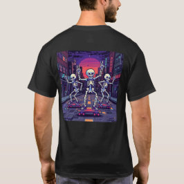 Camiseta Esqueletos Legais Na Cidade Projeto Estilo Vaporwa