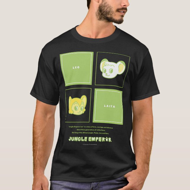 Camiseta Esquema de caneta2 ⎪ Kimba O Prod Lionï Branco ¼ ½ (Frente)