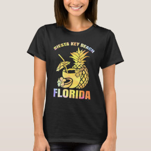Camiseta Esquema de férias de verão do Sunset Florida Siest